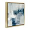 Stupell Industries Faded Abstraction with Blues Floating Frame By Susan Jill